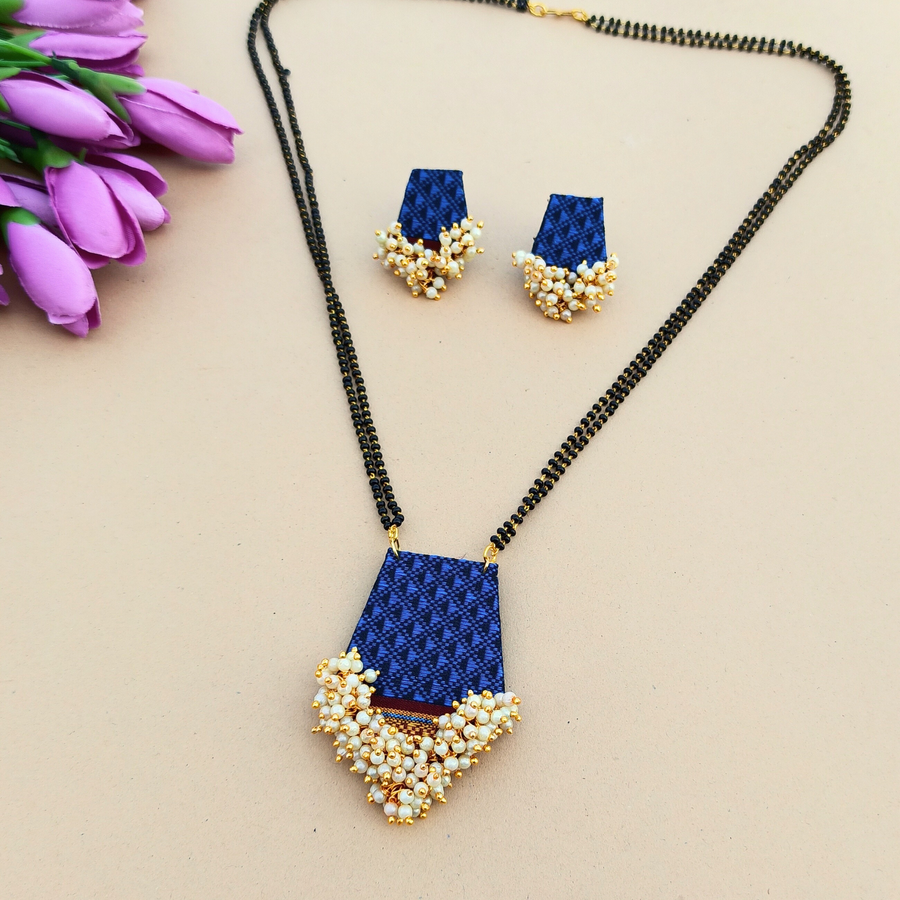 Blue Short Khun Mangalsutra