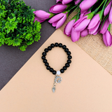 Black Beaded Bracelet